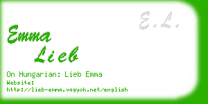 emma lieb business card